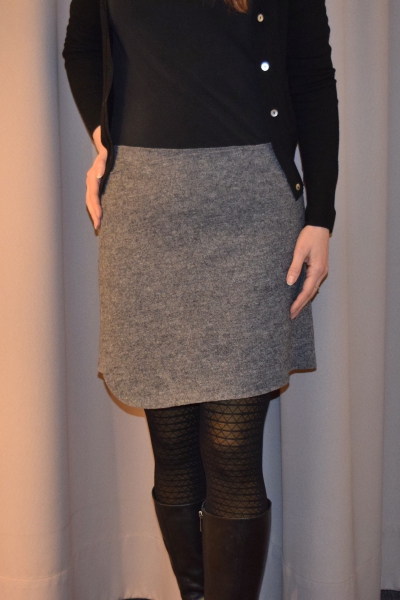 Wickelrock - grau - vorne